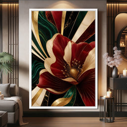 Gilded Petals Of Luxury - NicheCanvas