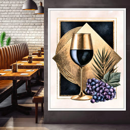 Gilded Vintage Toast At Sunset - NicheCanvas