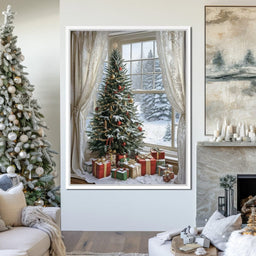 Winter Festival by the Window - NicheCanvas