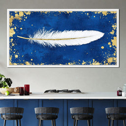 Feathered Dreams in Gold - NicheCanvas