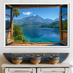 Lakeside Serenity Vista - NicheCanvas