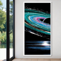 Celestial Saturn Swirl Odyssey - NicheCanvas