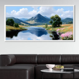 Mountain Reflection Tranquility - NicheCanvas