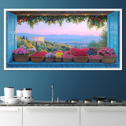 Tuscan Garden Splendor Vista - NicheCanvas