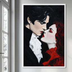 Nocturnal Lovers Vampire Kiss - NicheCanvas