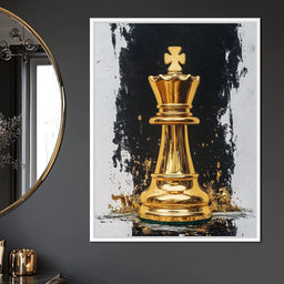 Golden Chess Splendor - NicheCanvas
