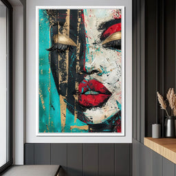 Golden Gaze Through Turmoil - NicheCanvas