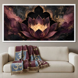 Gilded Lotus Temple Gate - NicheCanvas