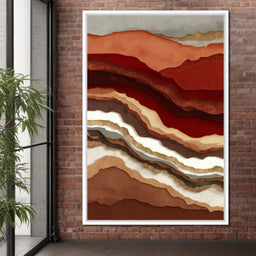 Desert Strata Gold Ridges - NicheCanvas