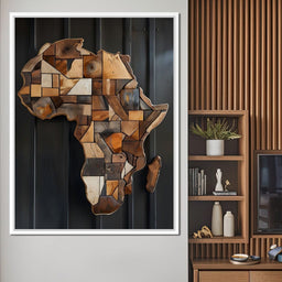 Africa Wooden Art - Johanjjf - NicheCanvas