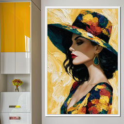 Golden Hour Couture Portrait - NicheCanvas