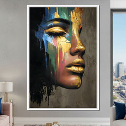 Golden Silhouette Awakening - NicheCanvas