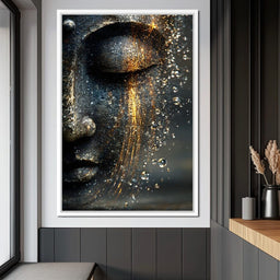 Golden Tranquil Buddha Flow - NicheCanvas