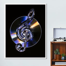 Chrome Rhythms On A Spinning Disc - NicheCanvas