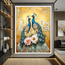 Peacock Serenade - TooplesArt - NicheCanvas