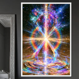 Infinite Echoes Of Celestial Light - NicheCanvas