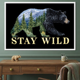 Bear Spirit Mountain Wildscape - NicheCanvas