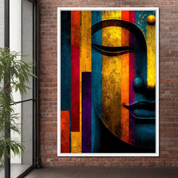 Radiant Stripes of Tranquil Face - NicheCanvas