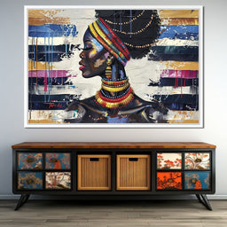 African Elegance in Ochre Gold - Sakeem Gibbs - NicheCanvas