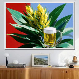 Golden Harvest Brew Symphony - NicheCanvas