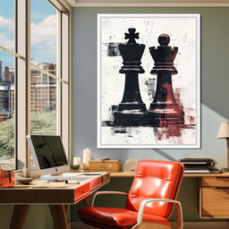 Chess Kings Encounter Majesty - NicheCanvas