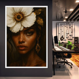 Golden Petals Enigma - NicheCanvas