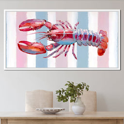 Lobster Dreams Striped Tapestry - NicheCanvas