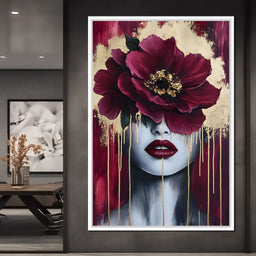 Golden Petals Silent Beauty - NicheCanvas