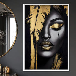 Golden Elegance Enigma - NicheCanvas