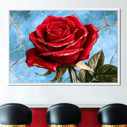Fractured Petals On A Sky Bound Stem - NicheCanvas
