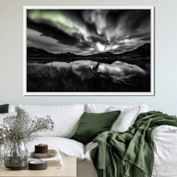 Eternal Wilderness Light Green Glow - NicheCanvas
