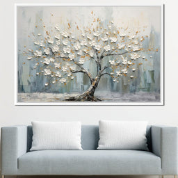 Petals of Alabaster Beauty - NicheCanvas