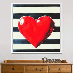 Heart Stripes - NicheCanvas