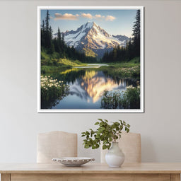 Mountaintop Reflections - NicheCanvas