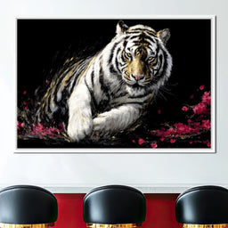 Snow Tiger Petal Shadow - NicheCanvas