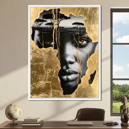 Ancestral Roots Emerging From Gilded Soil - NicheCanvas