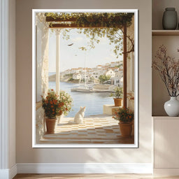 Mediterranean Tranquility View - NicheCanvas