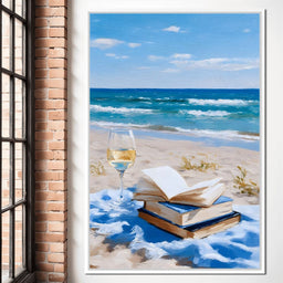 Seaside Pages and Golden Sip - NicheCanvas
