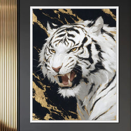 Fierce Aura Golden Roar - NicheCanvas
