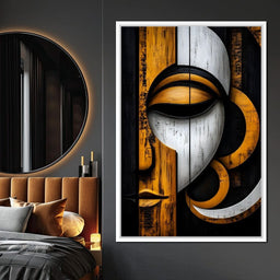 Golden Lattice of Reflection - NicheCanvas