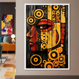 Radiant Cubist Reflections - NicheCanvas