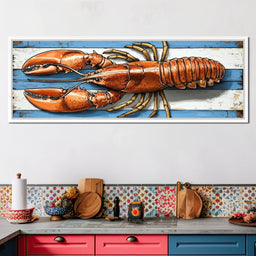 Oceanic Lobster Deligh - NicheCanvas