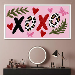 Leopard Kiss XOXO Love Garden - NicheCanvas
