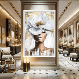 Petals of Golden Elegance - NicheCanvas