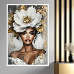 Golden Petals Elegance Enigma - NicheCanvas