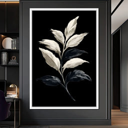 Silent Presence of Pale Leaves - NicheCanvas