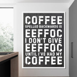 Morning Fuel Bold Typo Humor - NicheCanvas