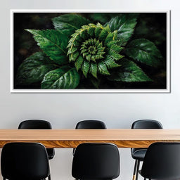 Tropical Fern Leaf Bouquet - NicheCanvas