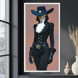 Elegance of the Midnight Duchess - NicheCanvas