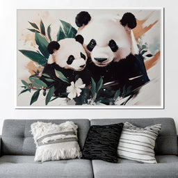 Panda Blissful Embrace - NicheCanvas
